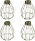 Heat Lamp Bulbs Bathroom Ceiling Fan Cover 4Pcs Vintage Light Cage Hanging