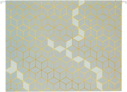 Paper Junkie 12 Pack Decorative Hanging File Folders, 1/5 Tab, Gold Foil Geometric Design, 11.75 x 9