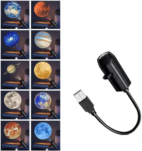 Generic Starry Sky Projector for Bedroom - USB Powered Planetarium Projector with 10/6