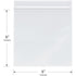 Plymor 6" x 6" Zipper Reclosable Plastic Bags, Pack of 500, 2 Mil