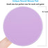 Dapesuom Round Mouse Pad, 8.7 x 8.7 Inch Premium Washable Non-Slip Rubber Base Cute Small Mouse Mat, Purple