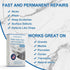 Quartz Countertop Chip Repair Kit (Light Gray) for Fixing Nicks, Chips, Scratches on Marble, Granite, Quartz, and More.