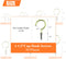 50 Pieces 1-1/2 inch Cup Screw Hooks, Bronze Screw-in Hooks for Ceiling, Hanging, Self-Tapping Screws