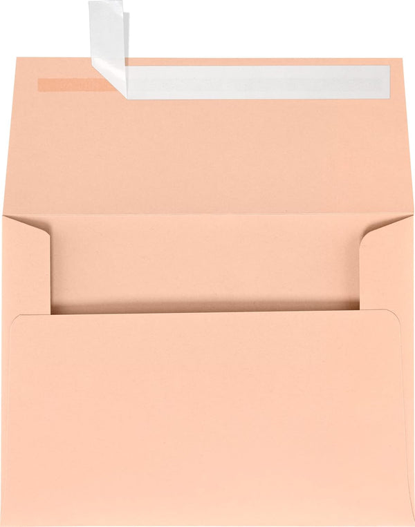 LUXPaper A6 Invitation Envelopes | Blush Pink | Peel & Press | 4 3/4" x 6 1/2" | 80lb. Text | 50 Qty