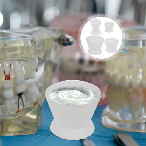 Healifty Dental Silicone Mixing Cup, Lab Rubber Mixing Cup for Practical Dental Oral Use