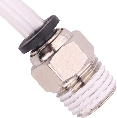 Push to Connect Tube Fitting, Male Straight - 5/16" Tube OD x 1/8" NPT Thread, Pack of 10