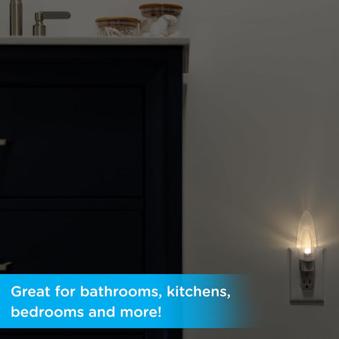 11375 Lights by Night LED Night Light, Plug-in, Dusk to Dawn Sensor, Warm White, UL-Certified, Energy Efficient, Ideal