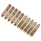 uxcell M6 Double Headed Hanger Bolts, 1-1/8" (30mm) Self-Tapping Screws for 6mm Wood Joint Furniture Legs, 10pcs