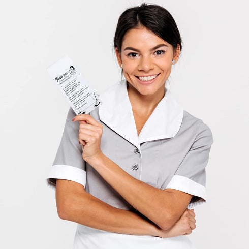 600 Pack 3.5 6.5 Inches Fainne Housekeeping Thank You Tip Envelopes, Cash Self Adhesive Tip Envelopes for Hotel Motel