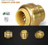UPSE12 Plug End Cap Pipe Fitting, 1/2 Inch, Brass for Pex Copper, CPVC