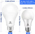4 Pack Dimmable A21 Bulb, 150 3000K, 2600LM Bulbs, E26 LED Watt Equivalent, Warm White Super Bright Light Standard