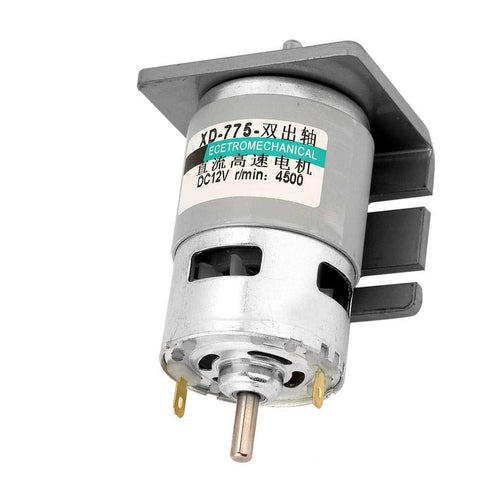 DC24V 12V 775 Motor, 50W High Power, Large Torque Double-Shaft Output, Electric Drill Chuck Motor