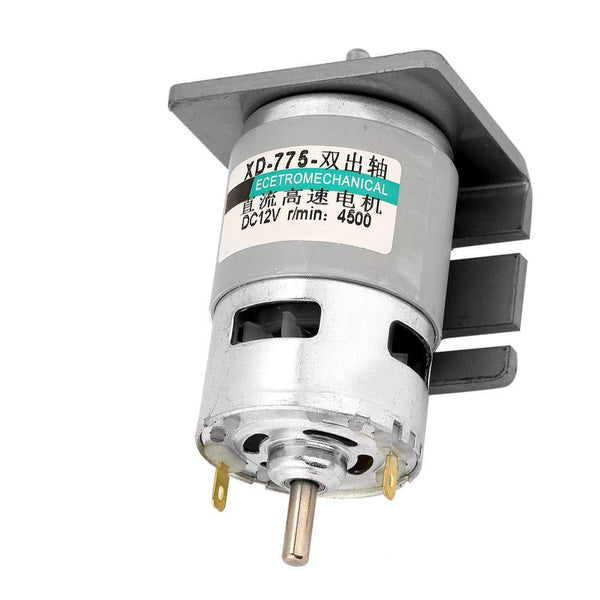 DC24V 12V 775 Motor, 50W High Power, Large Torque Double-Shaft Output, Electric Drill Chuck Motor