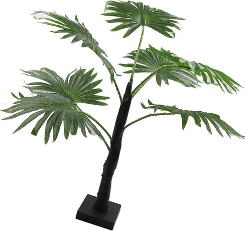 Artificial Palms Tree with LED Light Decorative Table Lamp Decoration for Outdoor