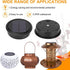 2 PCS Upgraded Solar Light Replacement Top for Outdoor Hanging Lanterns, 4.13 inch Warm White LED Solar Panel Lantern