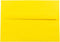 JAM PAPER A7 Colored Invitation Envelopes - 5 1/4 x 7 1/4 - Yellow Recycled (100/Pack)