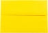 JAM PAPER A7 Colored Invitation Envelopes - 5 1/4 x 7 1/4 - Yellow Recycled (100/Pack)