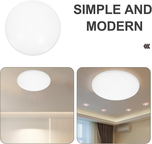 (13.36X13.36X2.16in) Toddmomy Flush Mount Ceiling Light Covers Plastic Round Lamp Shade Wall Sconce Chandelier Lamps