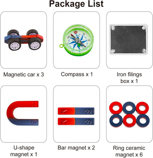 Science Magnet Kits for Kids: Educational Magnet Science Projects Experiment Tools Physics Lab Kits Includes