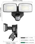 32W 2 3200LM 6500K IP65 Onforu Head Motion Sensor Outdoor Lights, LED Security Light Hardwired, Dusk to Dawn, Motion