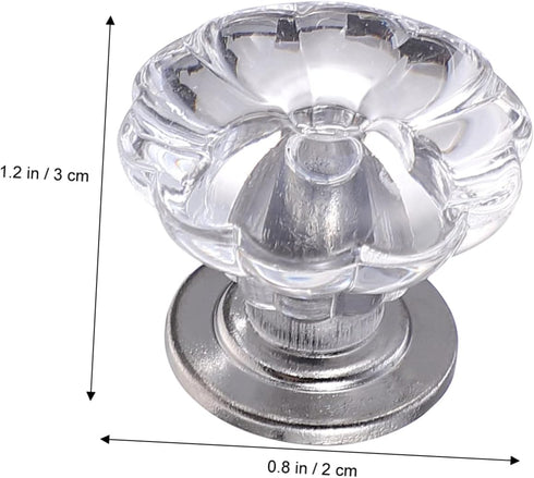 6Pcs DOITOOL Mini Decorative Knobs for Cabinets Lightweight Plastic Handles for Jewelry Boxes Bedside Tables