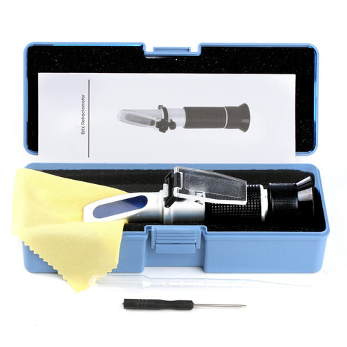 Brix Meter Refractometer: 0~32% Handheld Tool for Sugar Content Test in Fruit Beverages & Juice