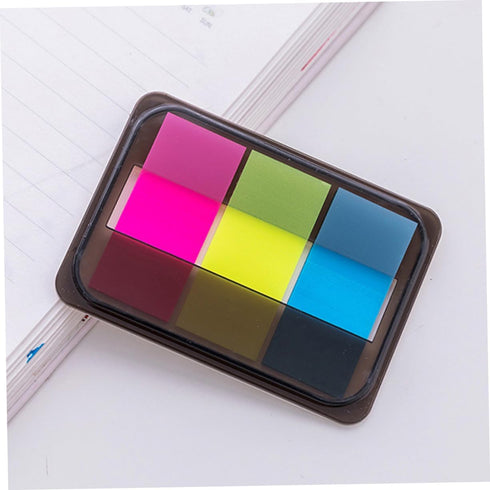 NUOBESTY Transparent Sticky Notes, Page Markers, 3 Colors for Highlighting Writable Repositionable Tabs