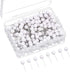 Map Tacks Push Pins Small Size, 300 Packs (White, 1/5 Inch)