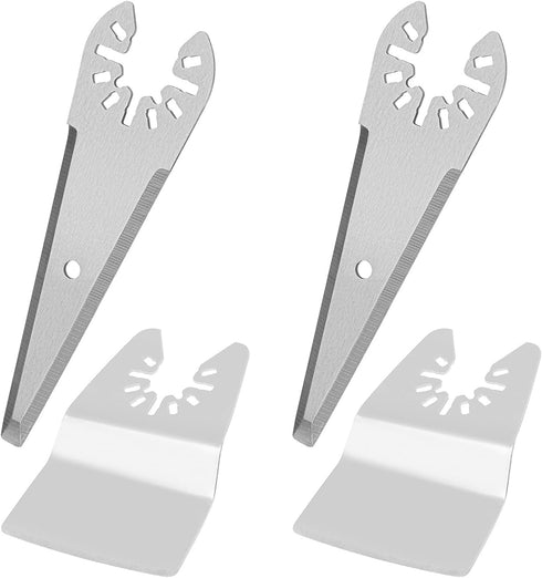 The Lord of the Tools 4Pcs Oscillating Multi Tool Scraper Blades & Curved Spatula, Stainless Steel, Bosch, Chicago