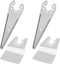 The Lord of the Tools 4Pcs Oscillating Multi Tool Scraper Blades & Curved Spatula, Stainless Steel, Bosch, Chicago