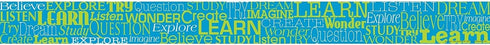 Barker Creek Double-Sided Border with Inspirational Quote, Word Wall Learn, for Bulletin Boards, Reception Areas, Halls, Break Rooms, Office, School, Home Learning Decor, 3” x 35’ (963) by BARKER CREEK