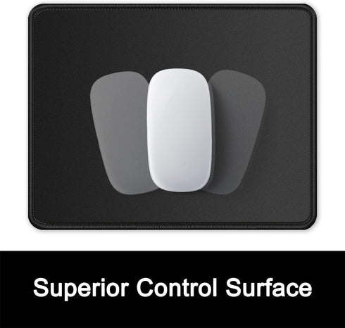 ITNRSIIET Premium Textured Mouse Pad with Stitched Edge, Washable Non-Slip Rubber Base, Smooth Operation, 10.2×8.3×0.12