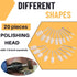 100PCS Polishing Buffing Wheel for Dremel - Polishing Kit, Polishing Wheel for Dremel Tool Accessories, with 1/8" Shank
