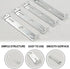 Elandy 4 90 mm 3.54 100 mm 3.93 Set Pcs Light Fixture Mounting Bracket Kit, / in & / in Ceiling Crossbar with Screws
