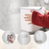 10x9x6 inches 200pcs Sanitary Napkin Receptacle,White Plastic Wall Mounted Tampon Disposal Bin with Lid Feminine