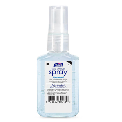 2 oz (Pack 6) 2023-04-EC PURELL Advanced Hand Sanitizer Spray, Unscented, fl Travel-Size Spray Bottle