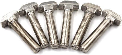 T Bolt Set Screw Bolt Fastener Tool for T-Slotted Aluminum Extrusion, Nickel Plated Carbon Steel, 40 Series M8X40mm,