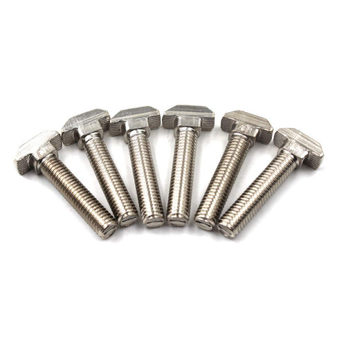 T Bolt Set Screw Bolt Fastener Tool for T-Slotted Aluminum Extrusion, Nickel Plated Carbon Steel 20 Series M5x20mm (30