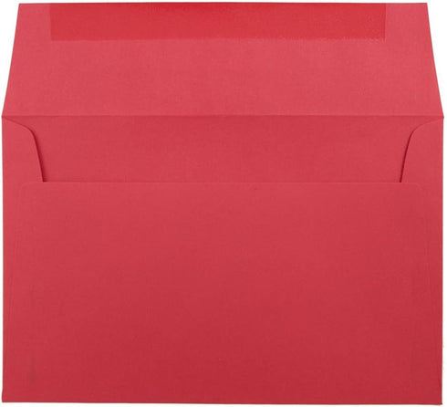 JAM PAPER A9 Colored Invitation Envelopes - 5 3/4 x 8 3/4 - Red Recycled - 50/Pack by JAM Paper