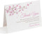 Pink Floral Cherry Blossom Sympathy Thank You Cards, Personalized Bereavement Funeral Thank