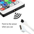 LED Light Remote Controller IR Receiver Adapter Set, DC 12V 2A Power Supply Plug for Strip Lights