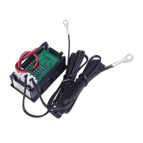 WUTIMK 1pc DC4-28V 1M LED Digital Dual Display Temperature Meter Waterproof Temperature Controller with NTC Metal Probe