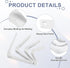 4Pcs 5 6 Inch Countertop uxcell Floating Shelf Brackets, x Heavy Duty Wall Shelf Supports, Steel Joint Angle Brackets