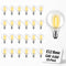 Hobbynors 25Pack G40 Globe LED Bulbs,Long-Life & Shatterproof Vintage Design,Outdoor Ready for String
