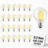 Hobbynors 25Pack G40 Globe LED Bulbs,Long-Life & Shatterproof Vintage Design,Outdoor Ready for String