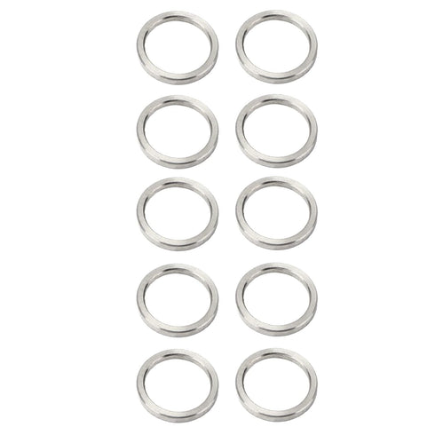 10Pcs Metal Washer Assortment, Stainless Steel Hardware Accessory Part Set Kit, 15mm OD 12mm ID Washer Set