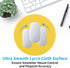 Dapesuom Round Mouse Pad, 8.7 x 8.7 Inch Premium-Textured Washable Non-Slip Rubber Base Cute Small Mouse Mat (Yellow)