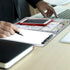 Small Aluminum Clipboard with Storage (Memo Size), Recycled Metal Snapak Form Holder Binder for Paper Size up to 5.5 x