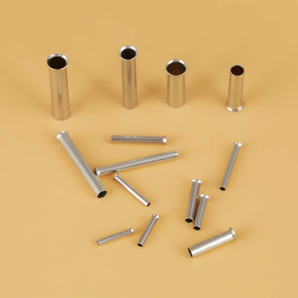 700Pcs 14 Values Non-Insulated Ferrule Copper Terminals Assortment Kit for Wire Cable with Storage Box