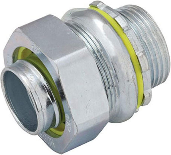 RACO 3405-8 Connector, Liquid Tight, Straight, Flex and Type B Flex, Uninsulated, 1-1/4-Inch Gray by RACO